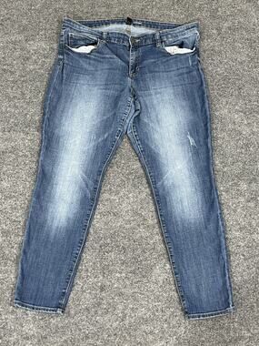Gap Jeans Womens 18-34 Blue Mid Rise Universal Legging Skinny Denim Pants N129